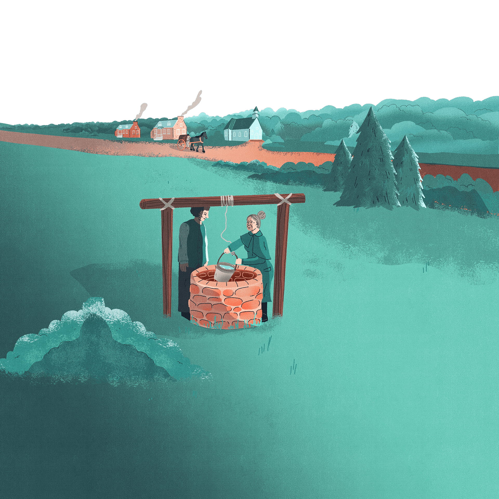 Troisième plan de l'illustration