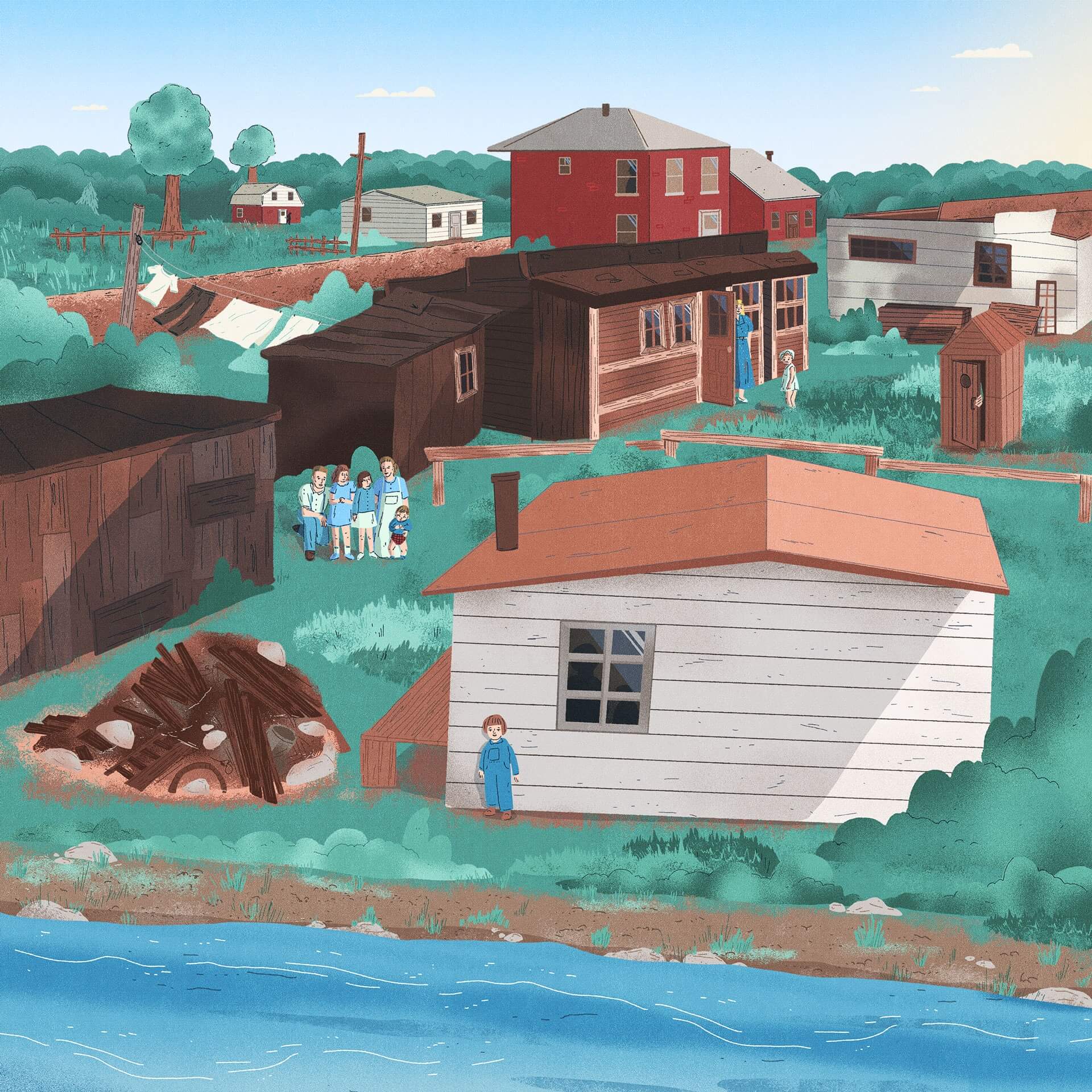 Illustration du moment Le boom démographique de l'après-guerre