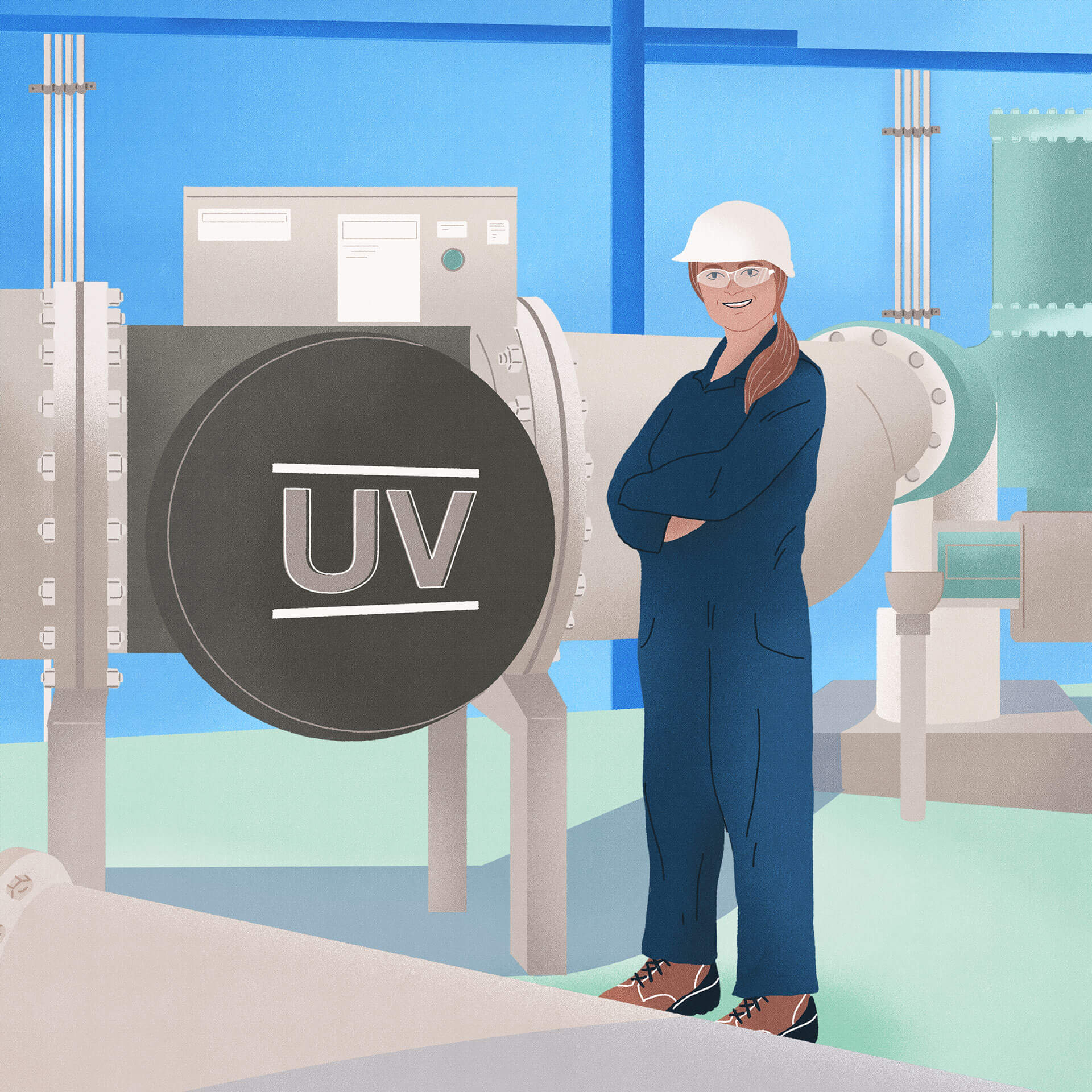 Illustration du moment À la pointe de la technologie